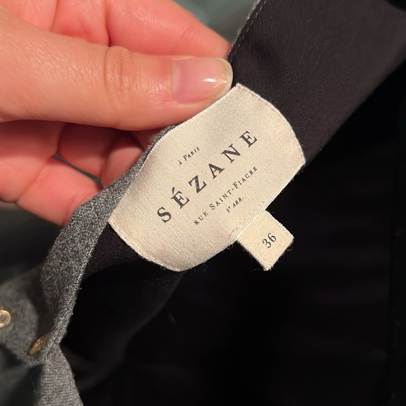 Sezane Tavia Top. Grey. Size 36/US 4 - Picture 6 of 6